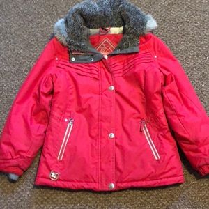 Pink winter coat